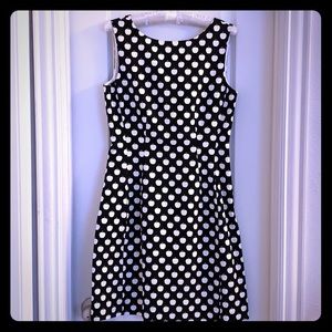 Kate Spade black apple pattern A-line dress